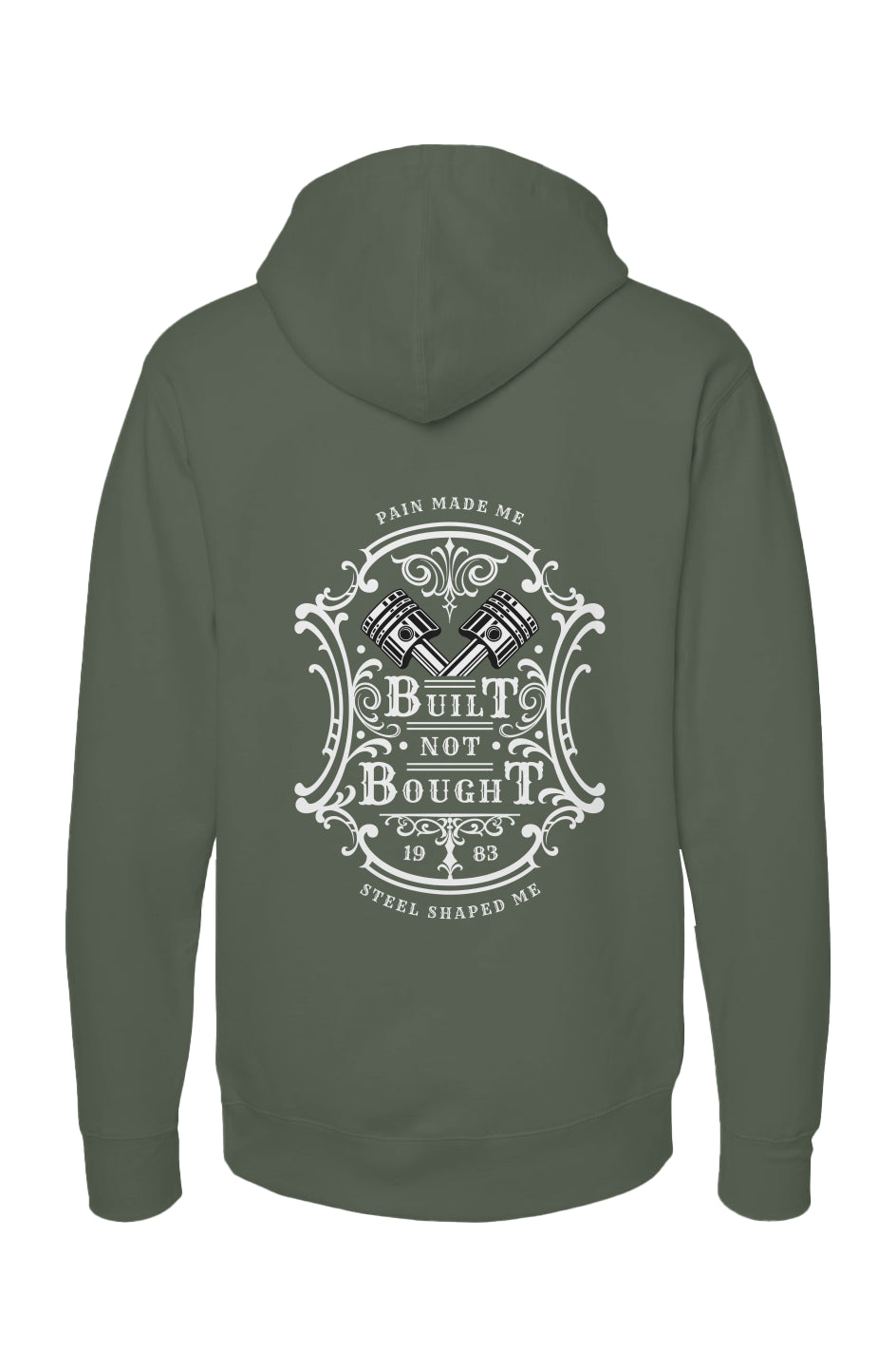 Men’s Crossed Pistons Hoodie | Heavyweight Pullover | Built Not Bought