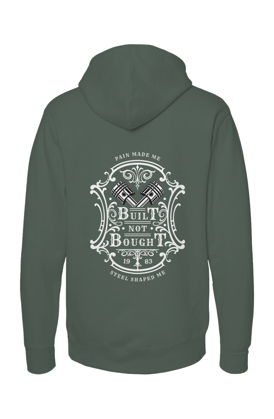 Men’s Crossed Pistons Hoodie | Heavyweight Pullover | Built Not Bought